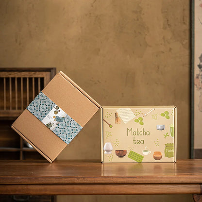 Green Tea 7-Piece Bamboo Ceramic Matcha Gift Set