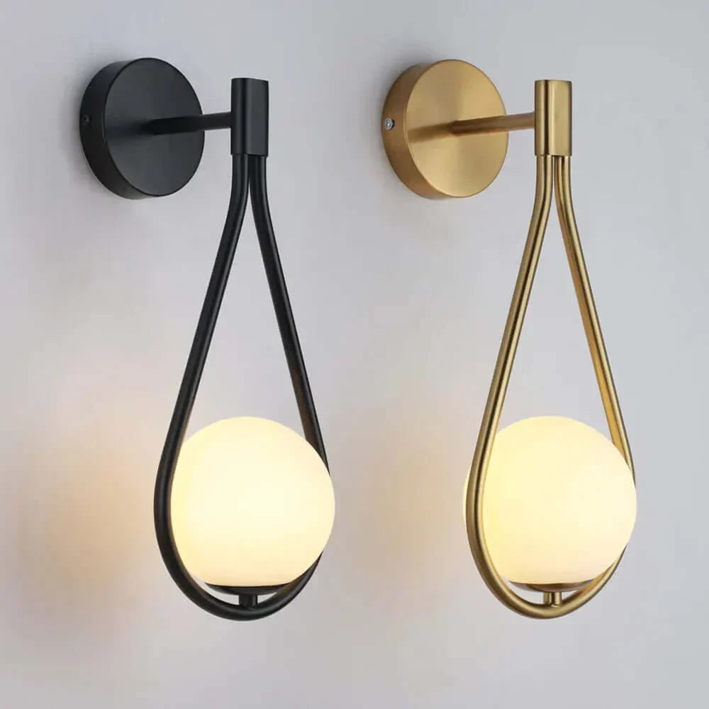 Elegant Crystal Globe Wall Light - Cofik