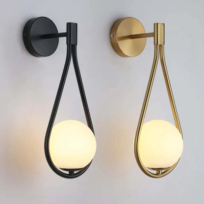 Elegant Crystal Globe Wall Light - Cofik