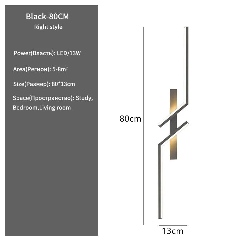 Slim LED Wall Sconce for Bedroom and Living Room