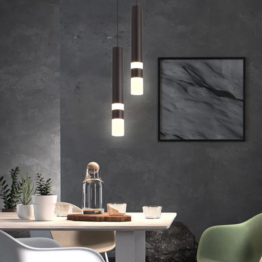Bright Dual LED Pendant Light for Kitchen Island