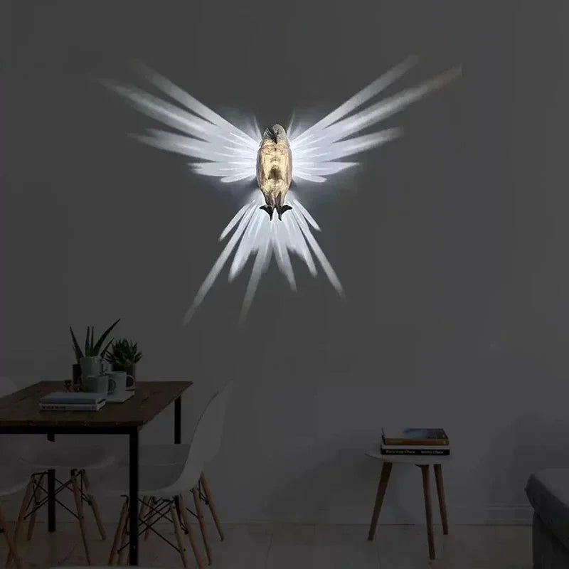 Colorful Bird Night Light Projector Lamp