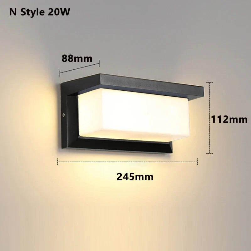 Bright Outdoor Motion Sensor Wall Lamp