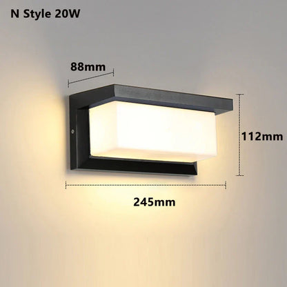 Bright Outdoor Motion Sensor Wall Lamp