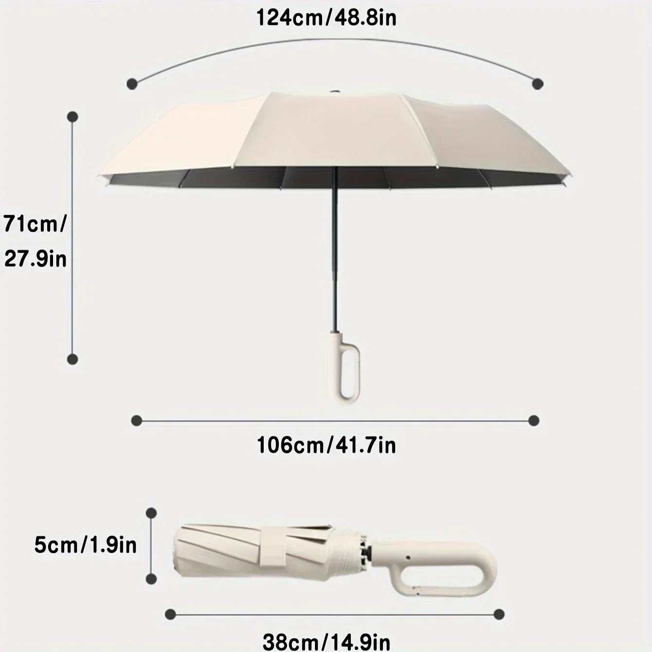 Portable Waterproof Compact Umbrella