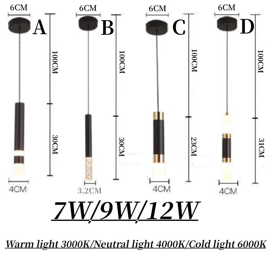 Bright Dual LED Pendant Light for Kitchen Island - Cofik