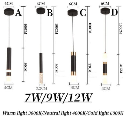 Bright Dual LED Pendant Light for Kitchen Island - Cofik