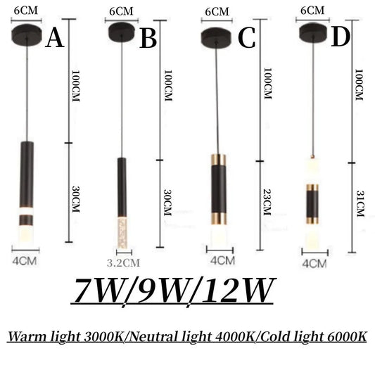 Bright Dual LED Pendant Light for Kitchen Island - Cofik