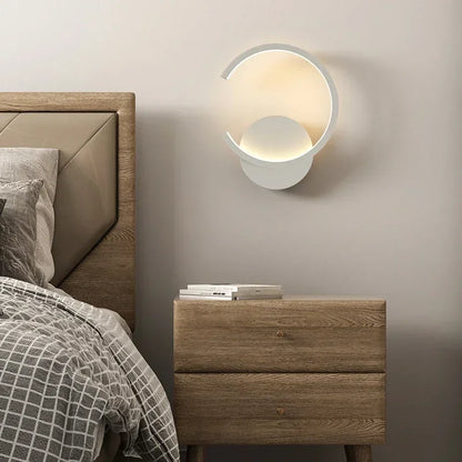 Simple LED Wall Light - Sleek Black White Gold Lamp