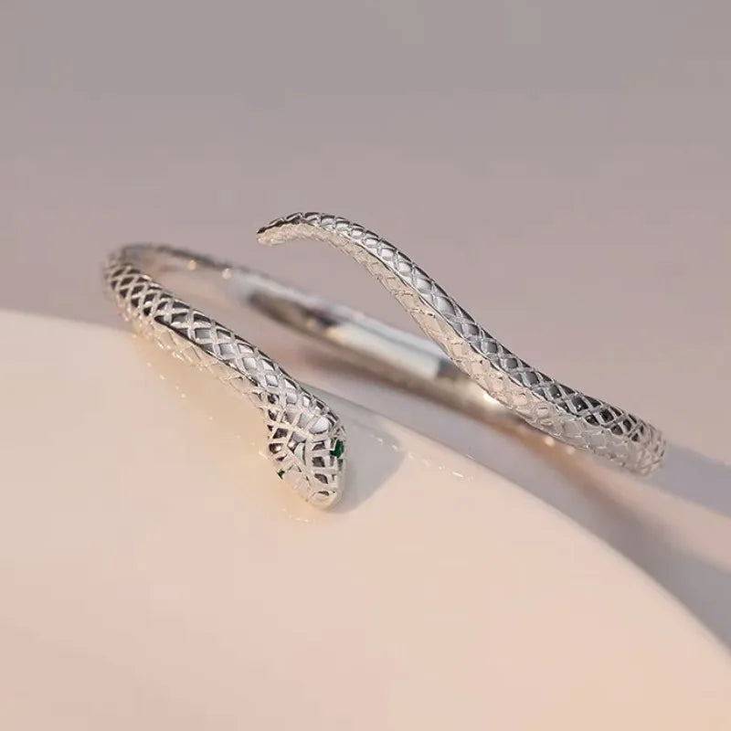 Flexible Snake Style Open Cuff Bracelet