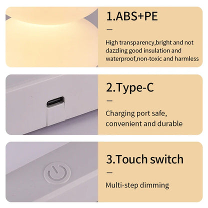 Colorful LED Desk Lamp with USB and Dimmer