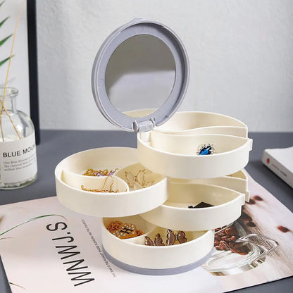 Spinning Stackable Jewelry Display Case