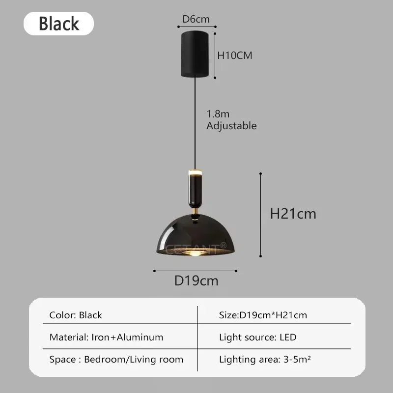 Adjustable Warm LED Pendant Light