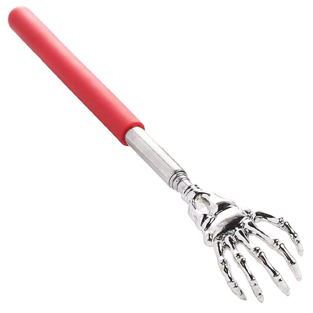 Metal Extendable Back Scratcher and Pet Massager Tool