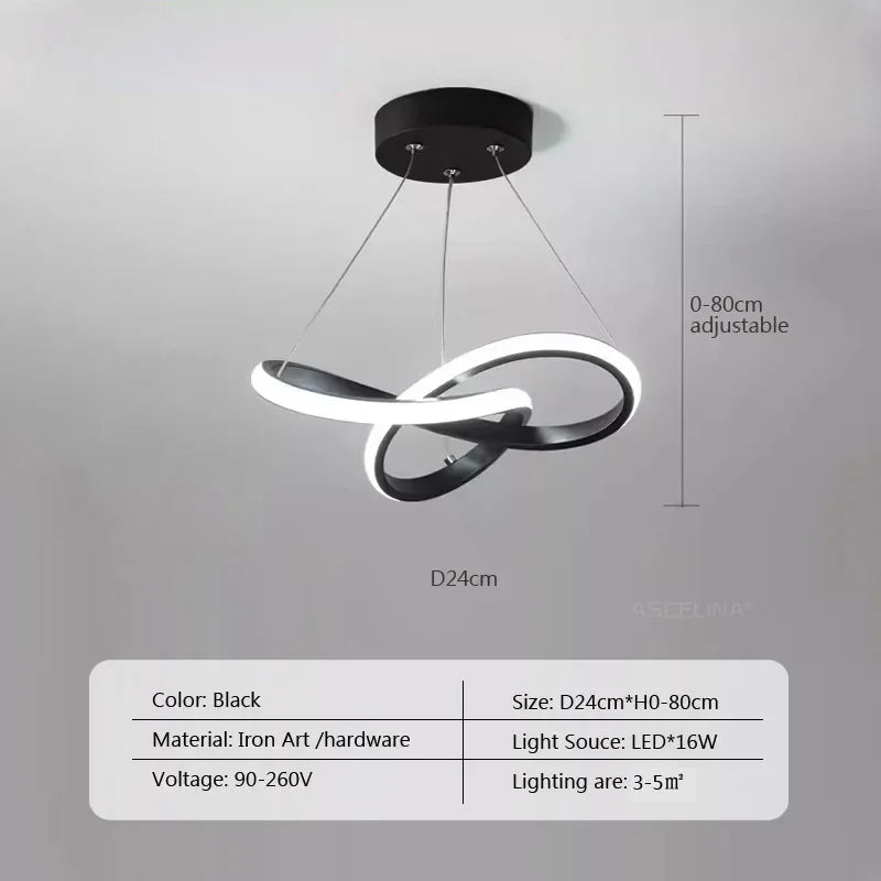 Contemporary Silver Pendant Light
