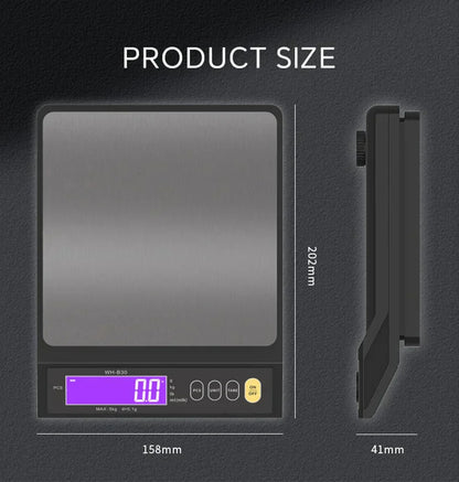 Accurate Digital Kitchen Scale, Waterproof Stainless Steel