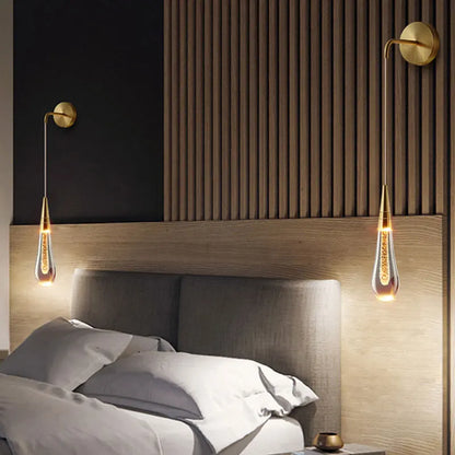 Luxurious Crystal Drop Wall Light - Cofik