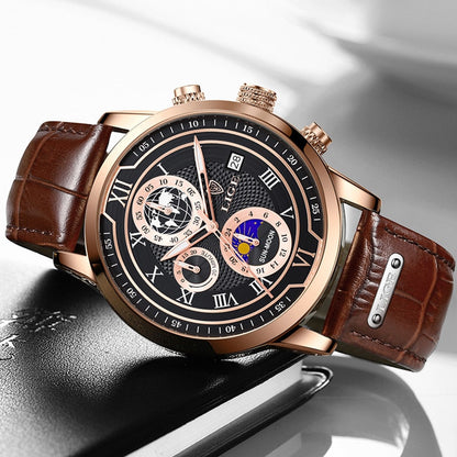 Affordable Leather Chronograph Men's Watch
