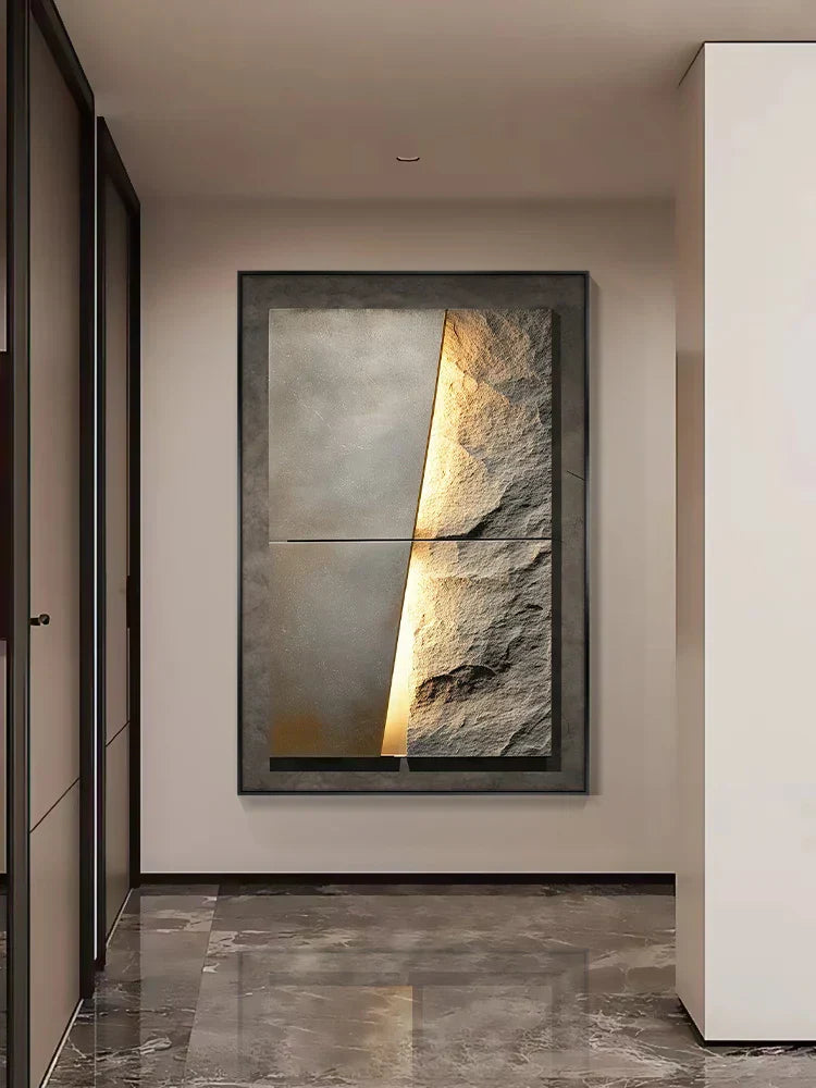 Stylish Stone Effect LED Wall Light