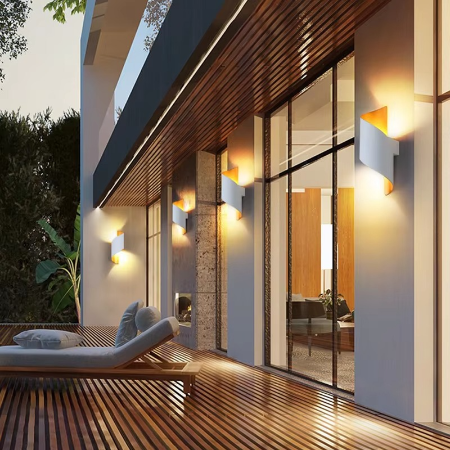 Modern Double-Sided LED Outdoor Wall Light