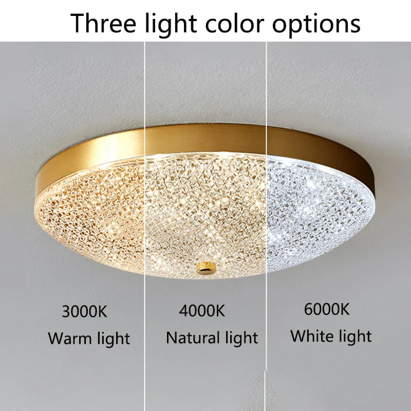 Luxury Gold Crystal Pendant Ceiling Light Fixtures