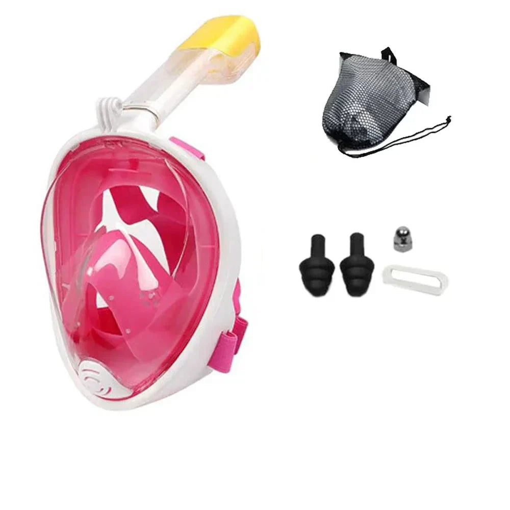 Clear View Full Face Snorkeling Mask for Kids and Adults