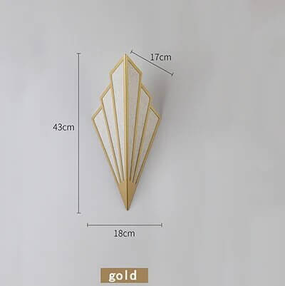 Elegant Bronze Semi Circle Wall Lamp