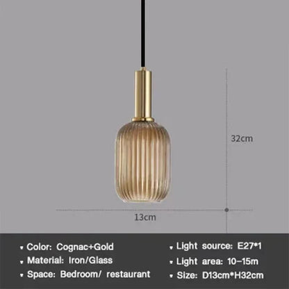 Sleek Glass Pendant Lighting Fixture - Cofik