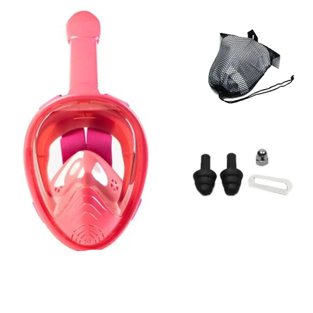 Clear View Full Face Snorkeling Mask for Kids and Adults
