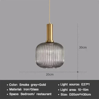 Sleek Glass Pendant Lighting Fixture