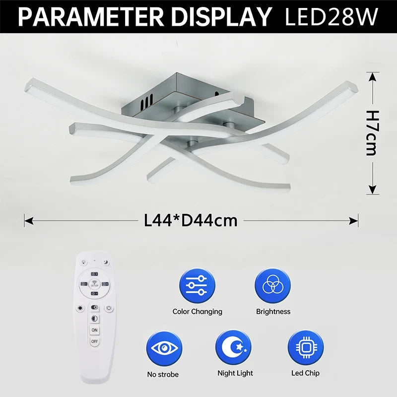 Stylish LED Light Fixture for Home Ceiling