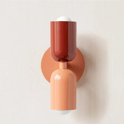 Simple White LED Double Head Wall Light