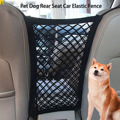 Car Safety Net with Pet Storage Compartment