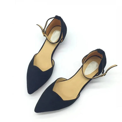 Women's Classic Low Heel Blue Pump Shoes
