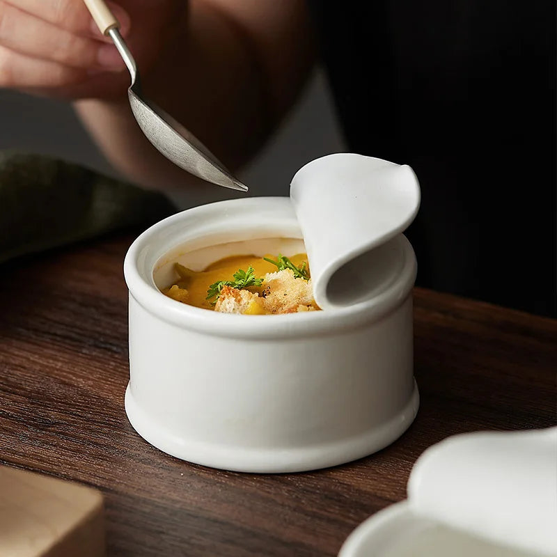 Classic White Soup Ceramic Bowl