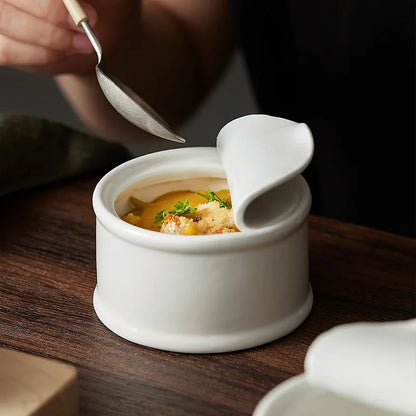 Classic White Soup Ceramic Bowl