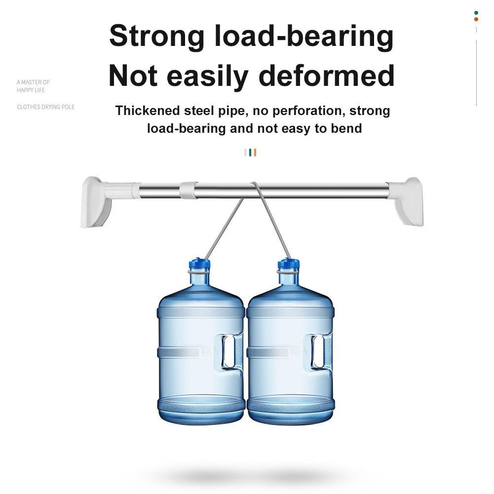 Compact Adjustable Expandable Closet Rod