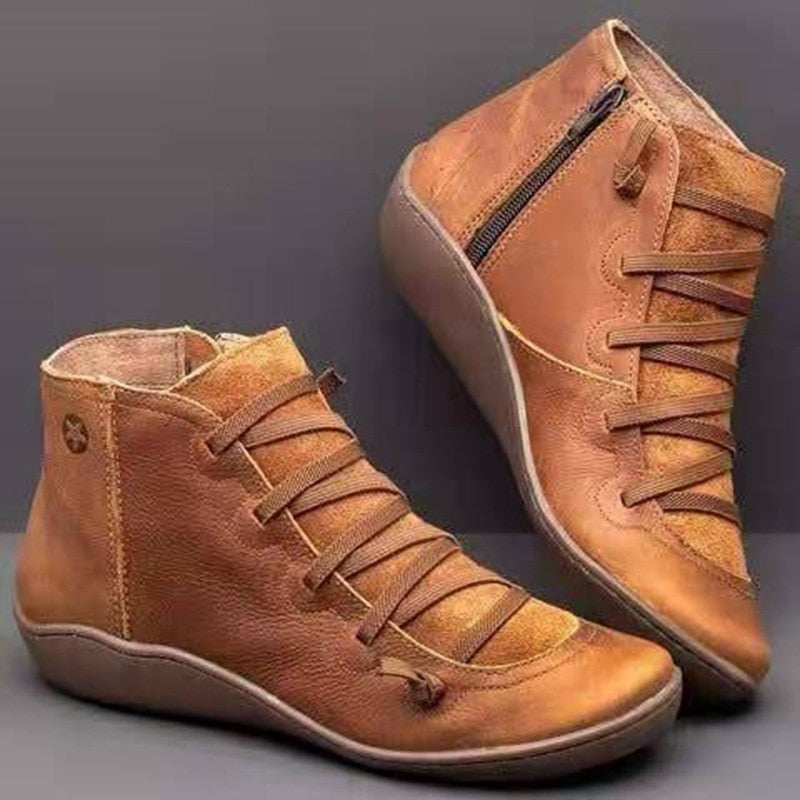 Soft Leather Women's Ankle Boots