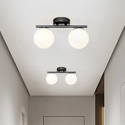 Luxury Gold Glass LED Ceiling Lamp