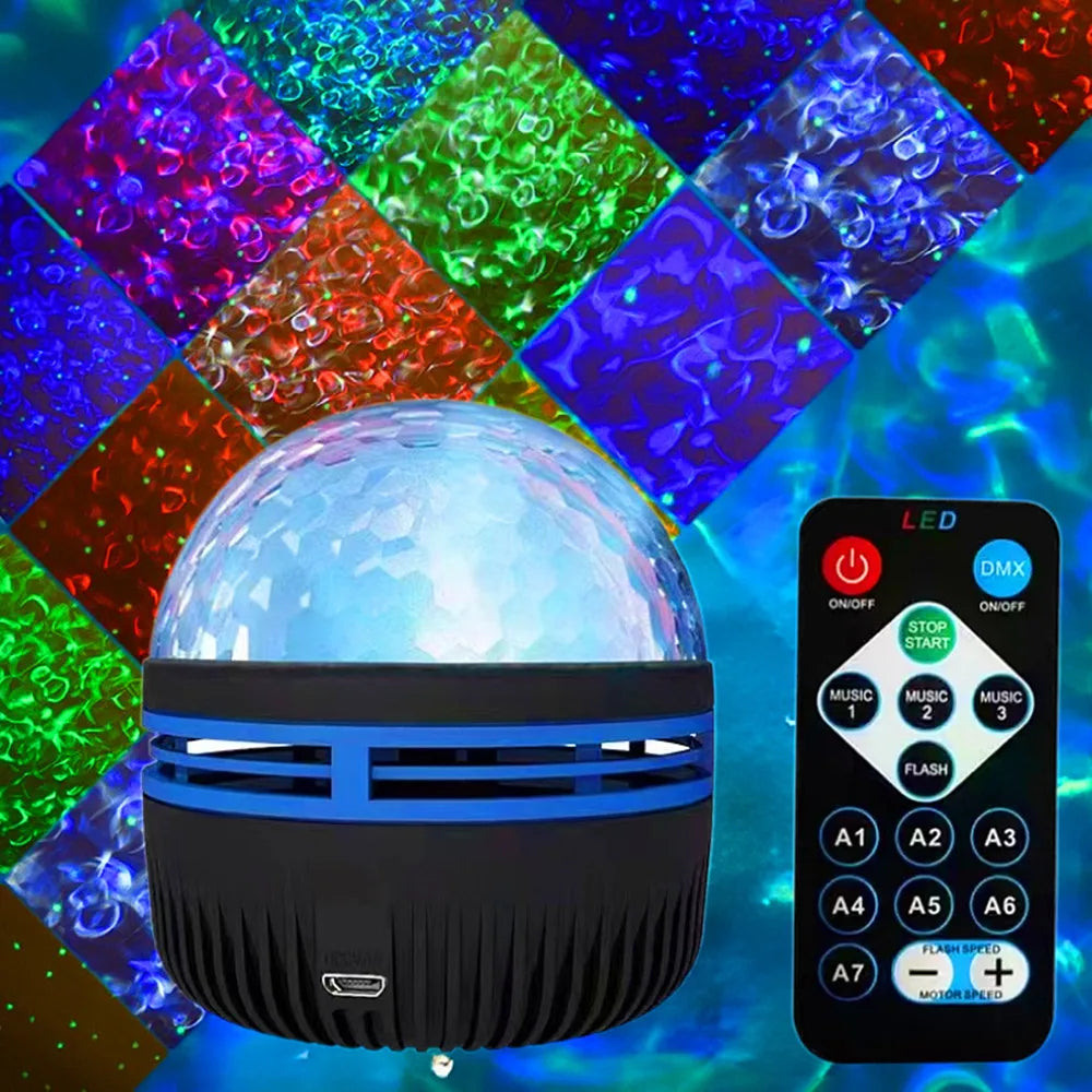 Colorful USB Star Night Light Projector