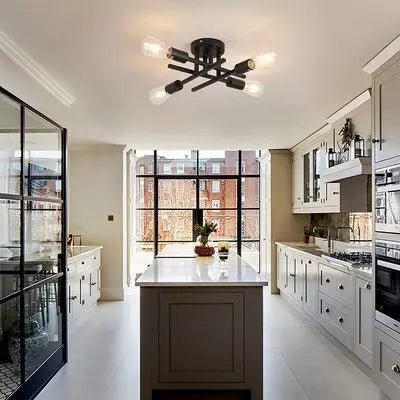 Modern 4 Head LED Ceiling Light Fixture