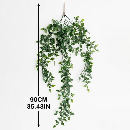 Greenery Artificial Hanging Plant Basket 90cm Decor