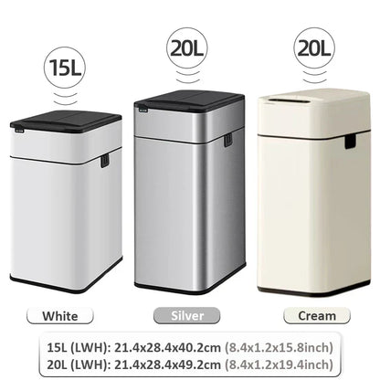 Touchless Stainless Steel Automatic Trash Can