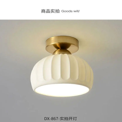 Modern Glass LED Hallway Ceiling Light Fixture