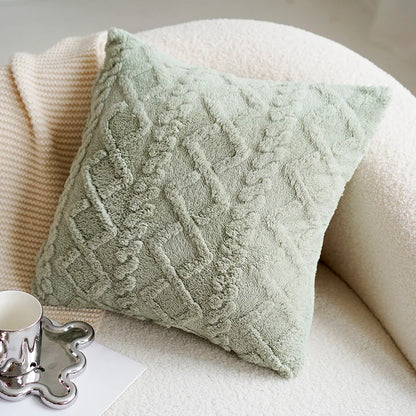 Colorful Floral Embroidered Pillow Case