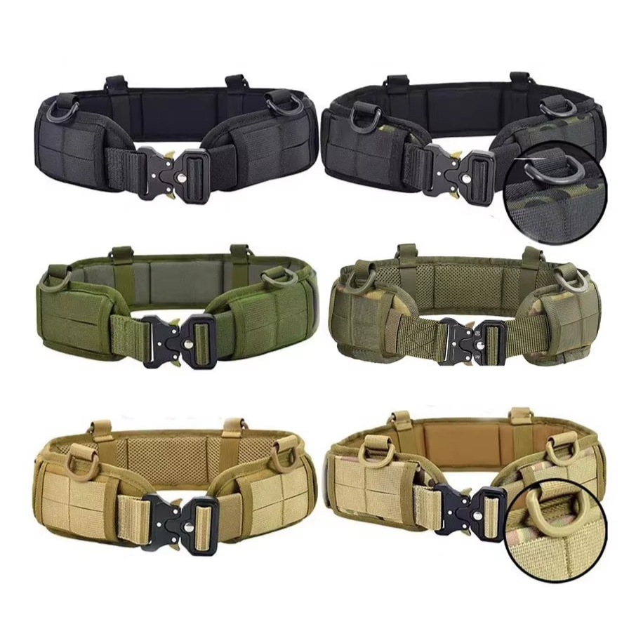 Durable Outdoor Quick Release Web Belt with Silver Buckle
