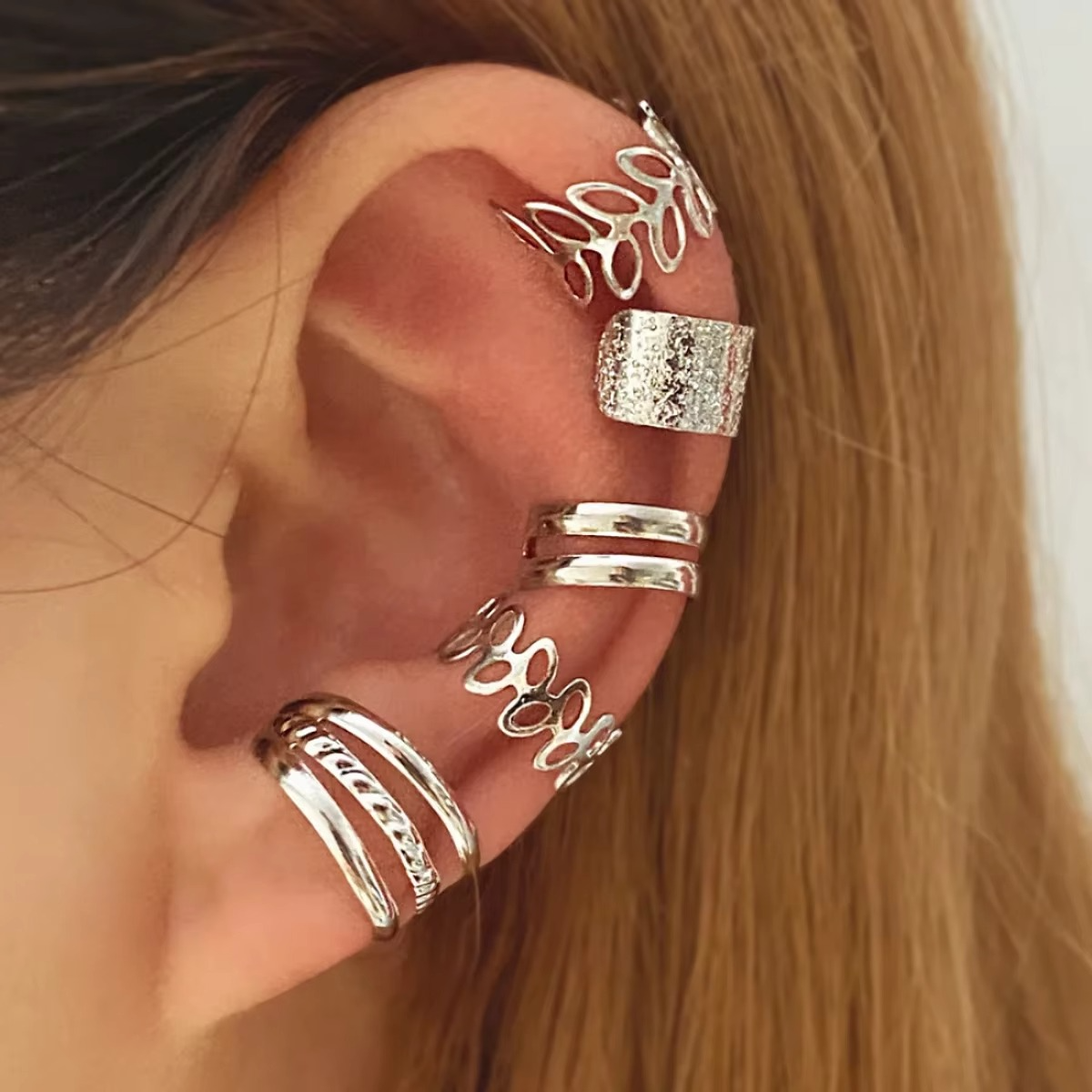 Luxury Gold Tone Clip On Earrings for Women