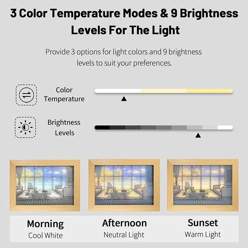 Colorful LED Wall Art Light Fixture
