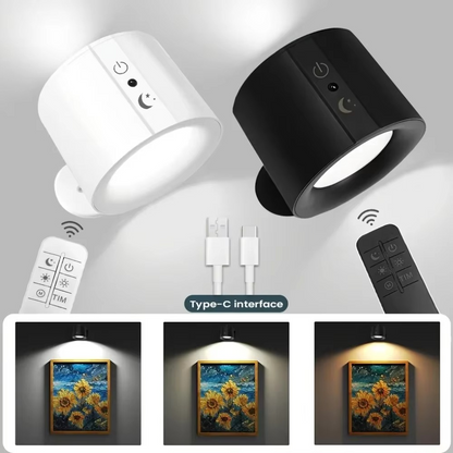 Versatile Stick-On Dual LED Wall Light