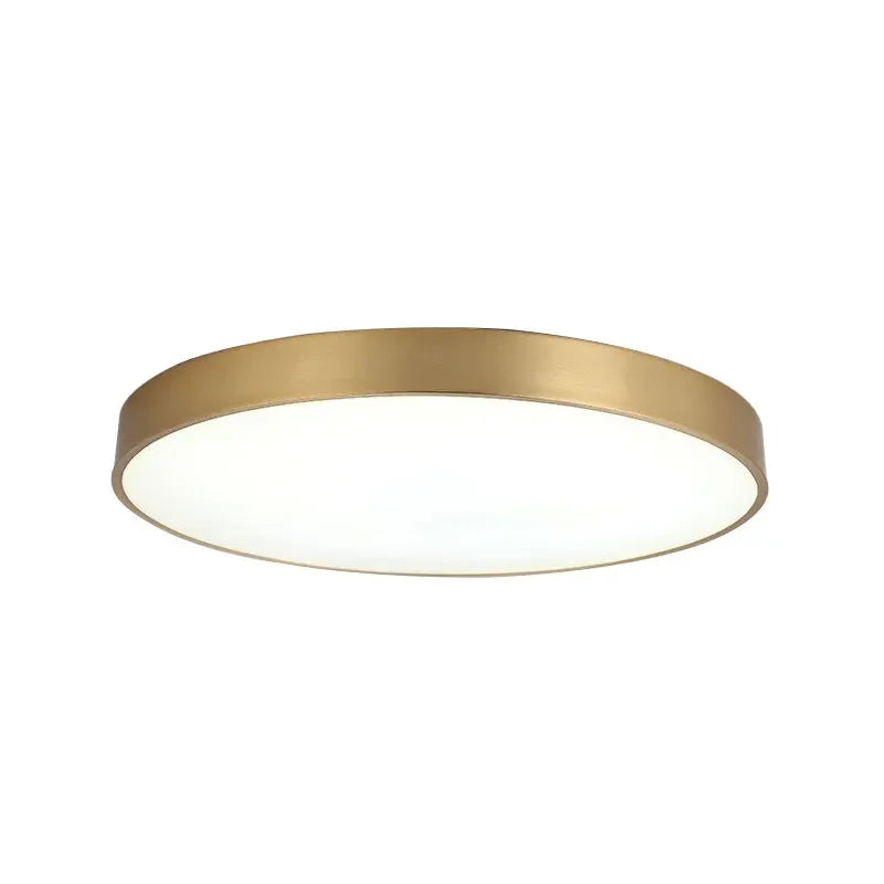 Stylish LED Hall Ceiling Lamp - Elegant Gold Round